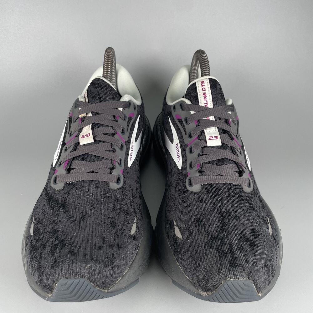 Brooks Adrenaline GTS 23 Women's Size 8 Black Athletic Running Shoes Sneakers - Picture 2 of 9